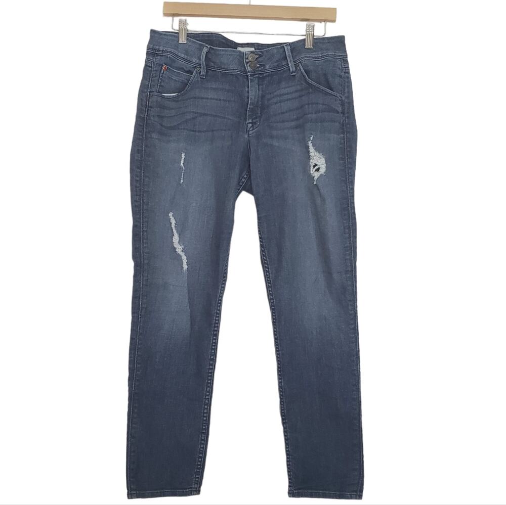 Hudson | Collin Flap Pocket Skinny Ankle Distressed Jeans